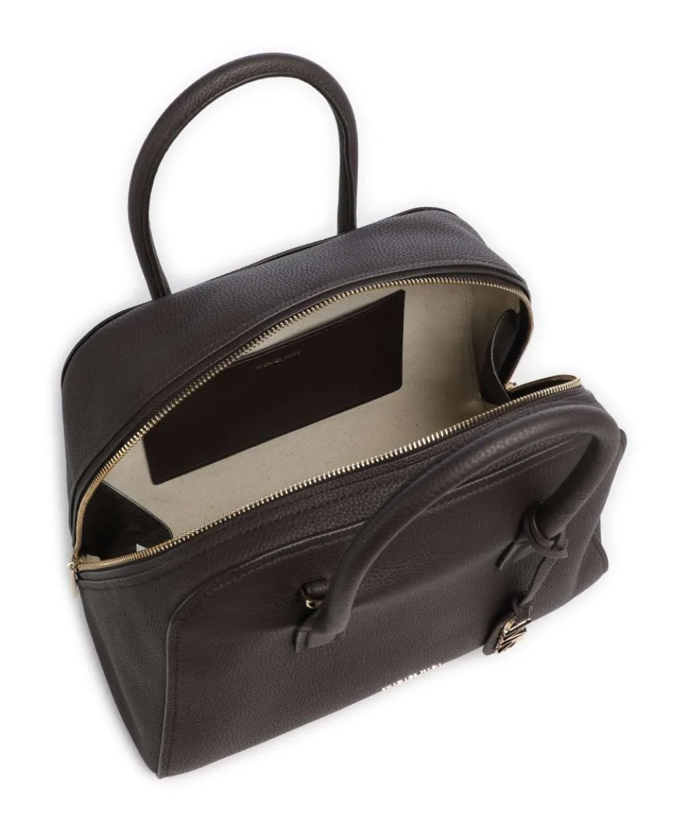 Ashton Medium Handbag grained cow leather dark brown