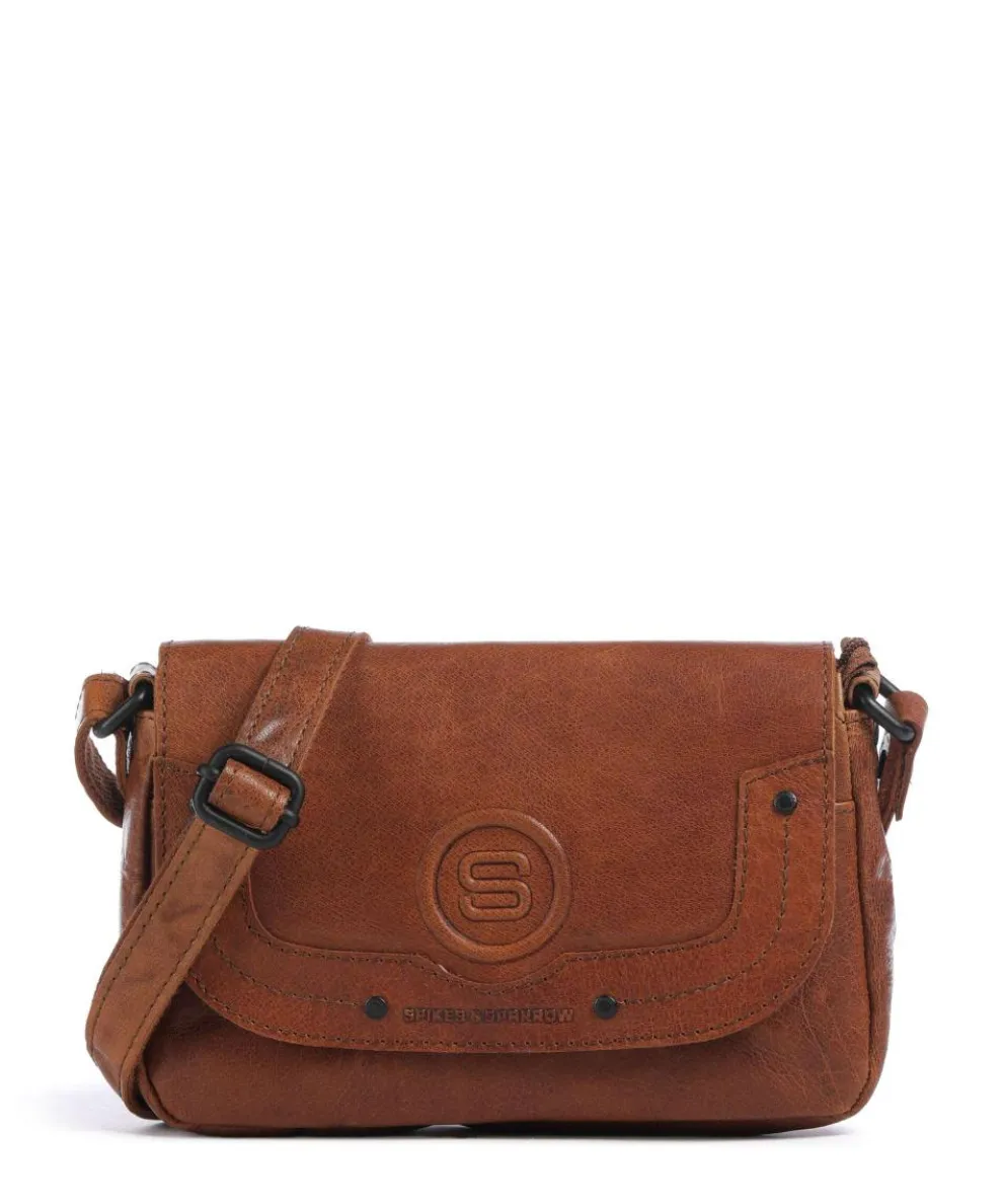 Bronco Linne Crossbody bag fine grain leather cognac