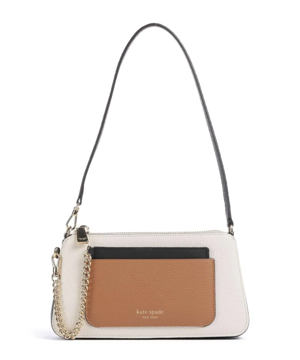 Ava Shoulder bag grained cow leather white