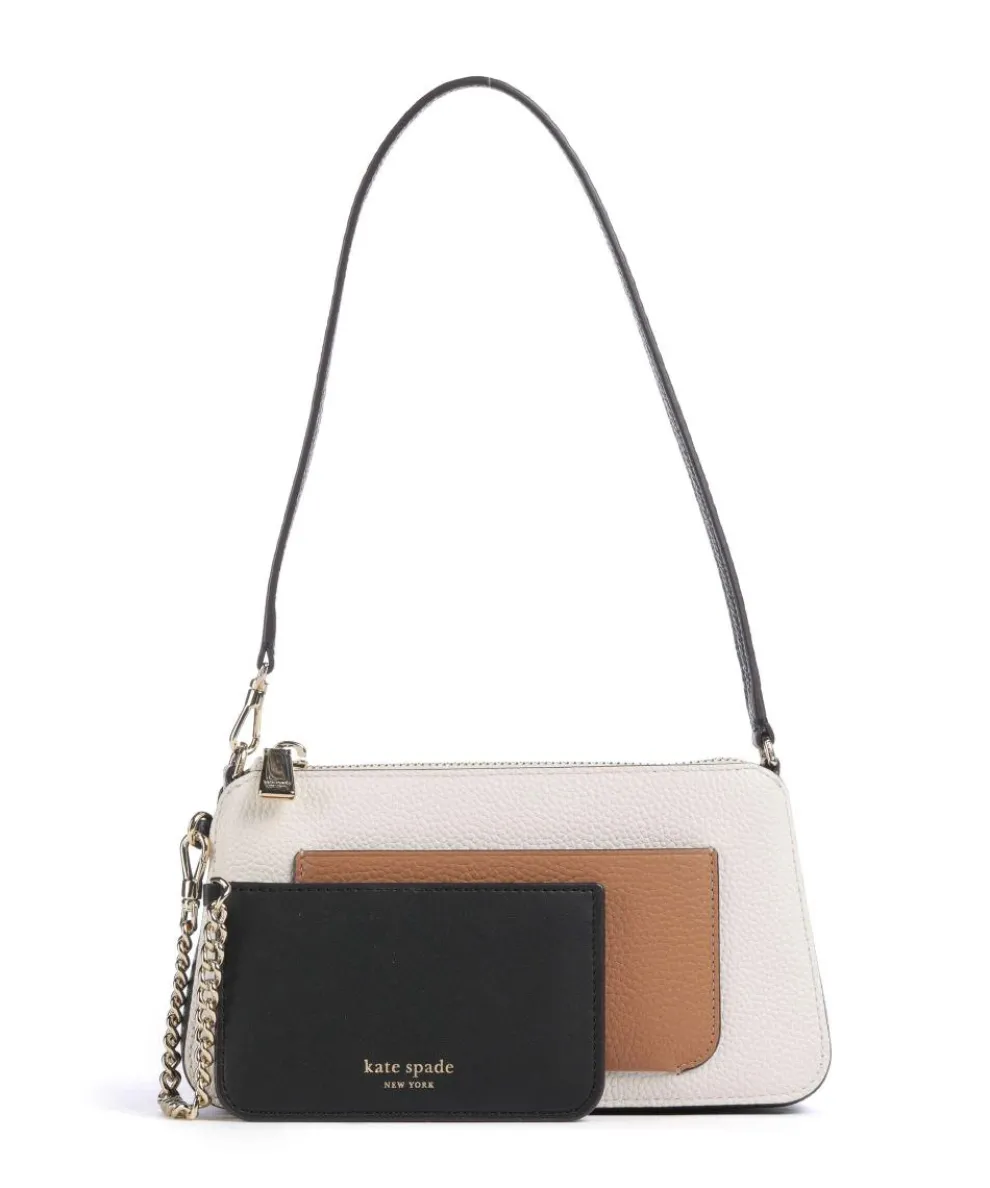 Ava Shoulder bag grained cow leather white