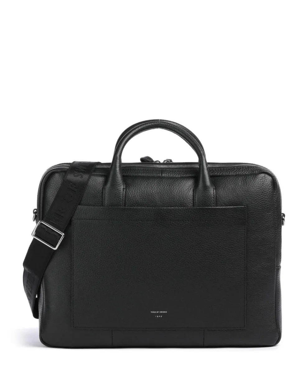 Beroun Briefcase grained leather black