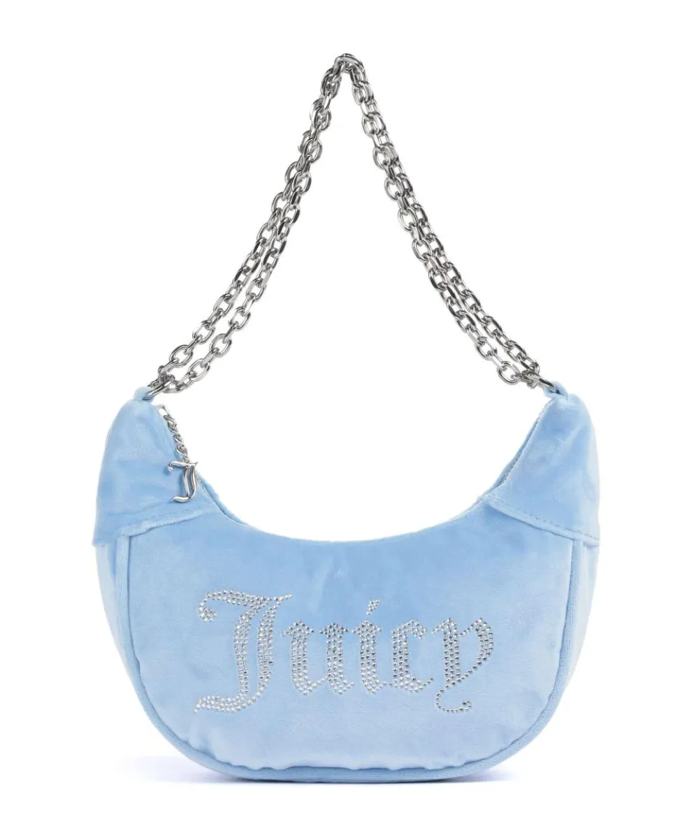 Kimberly S Shoulder bag velvet fabric light blue