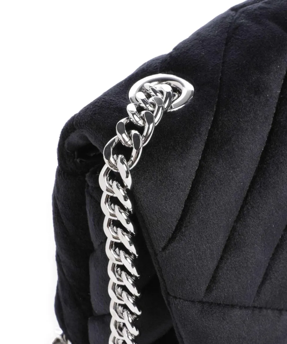 Victoria Mini Crossbody bag velvet fabric black