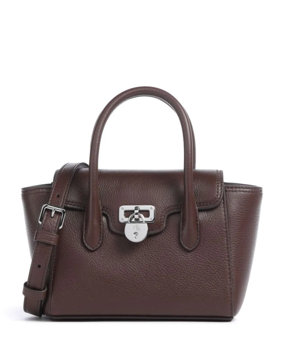 Tanner Small Crossbody bag grained cow leather dark brown