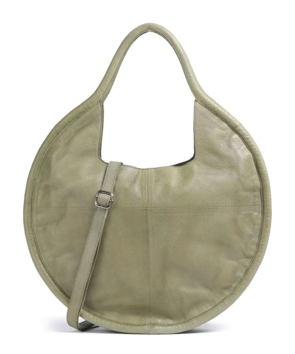 Salvatorianerplatz 5 Tote bag grained cow leather green