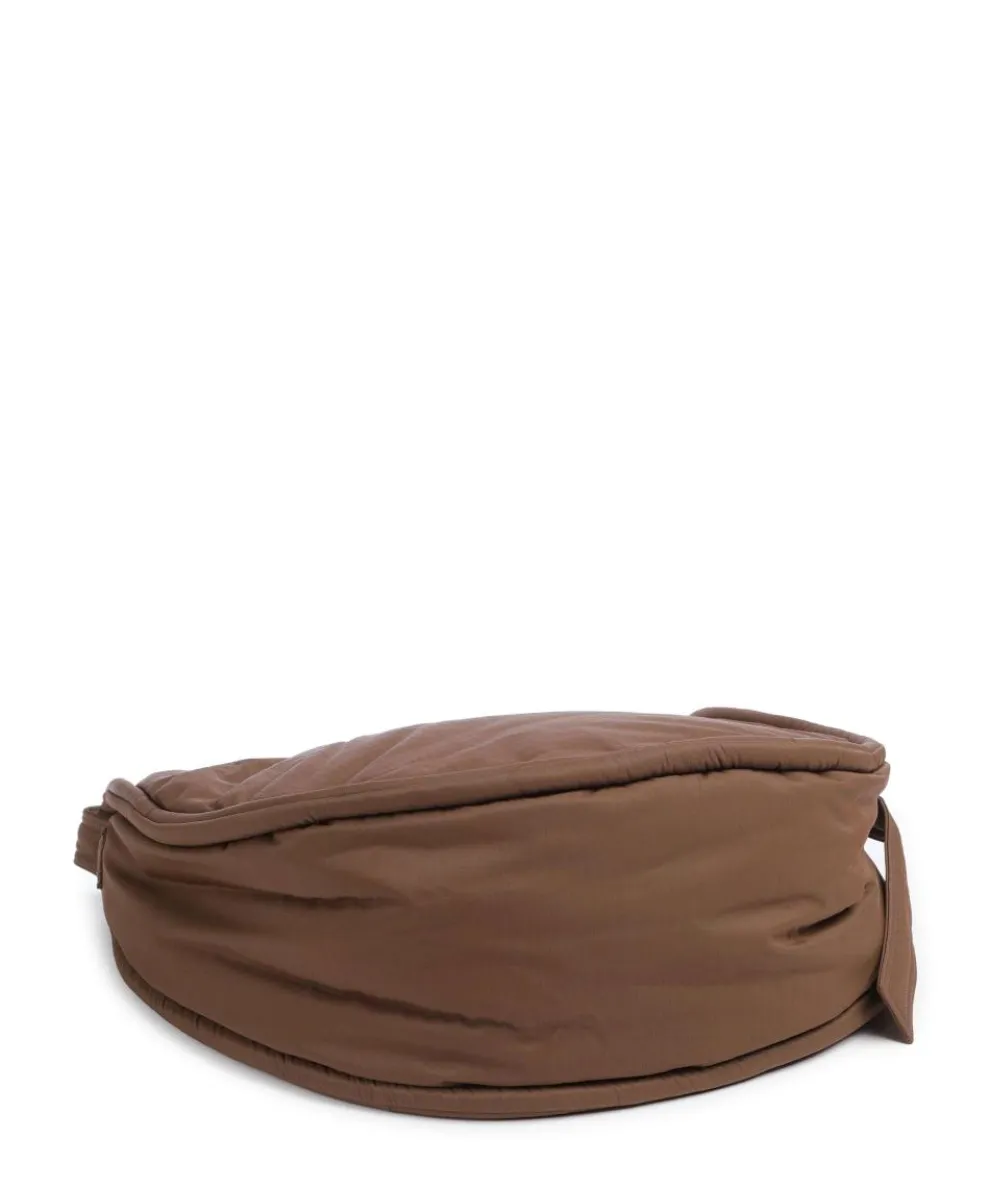 Curve L Hobo bag recycled nylon brown