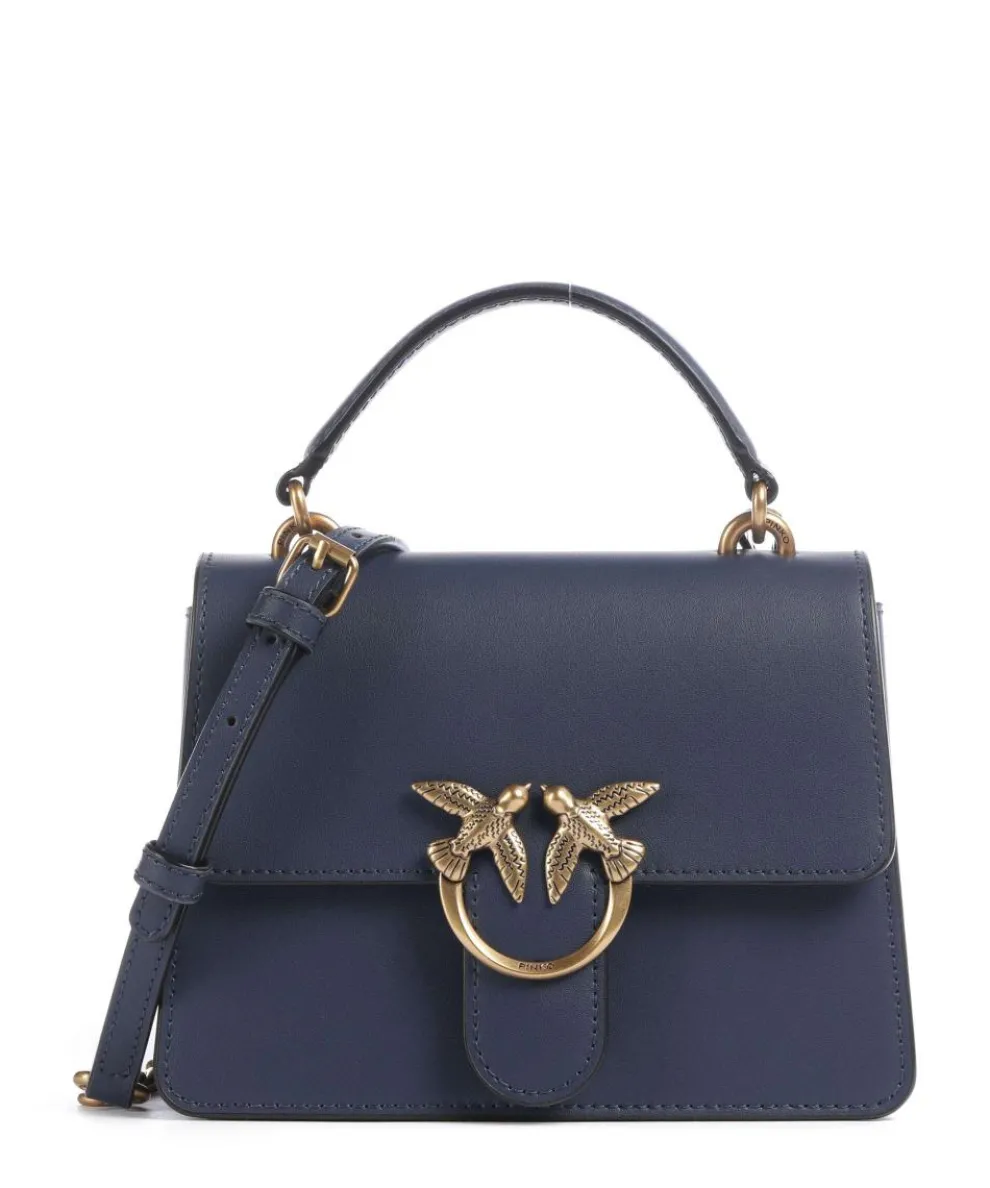 Love One Mini Crossbody bag fine grain cow leather dark blue