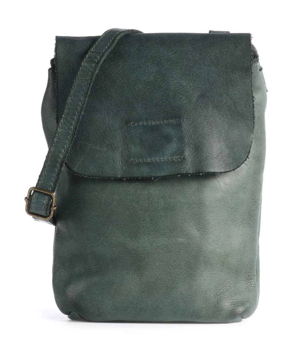 Submarine Crossbody bag cow leather dark green