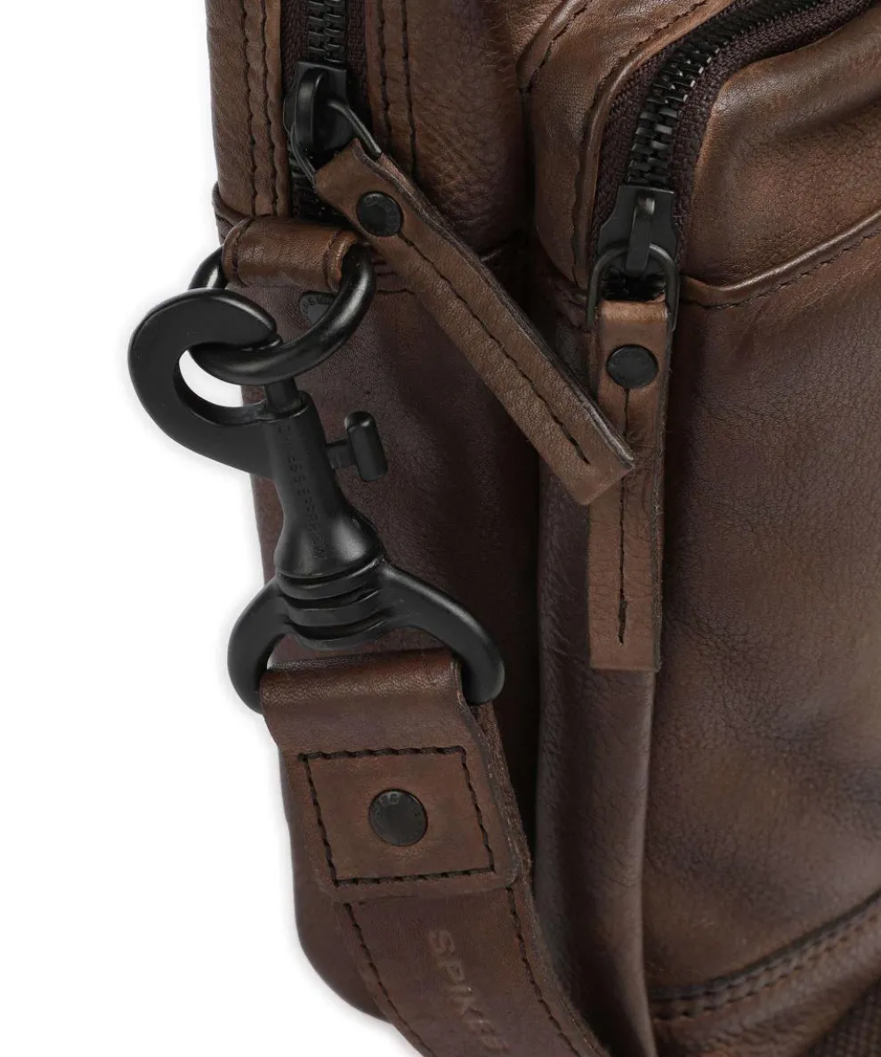 Apache Briefcase 13″ grained leather dark brown