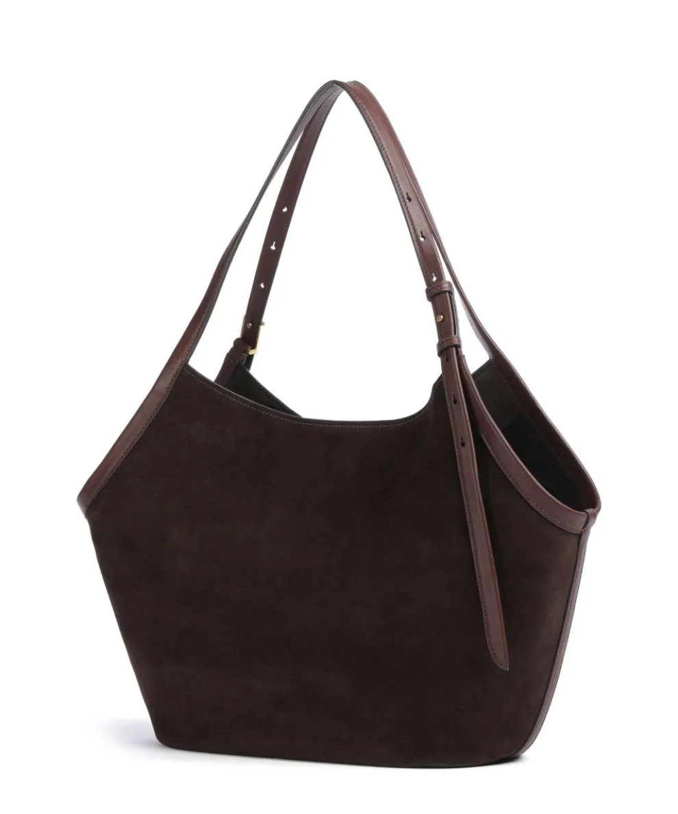 Deco Hobo bag brushed cow leather dark brown