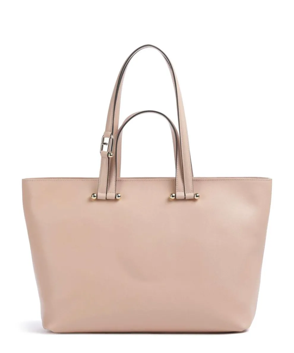 Duetto L Tote bag fine grain leather antique pink