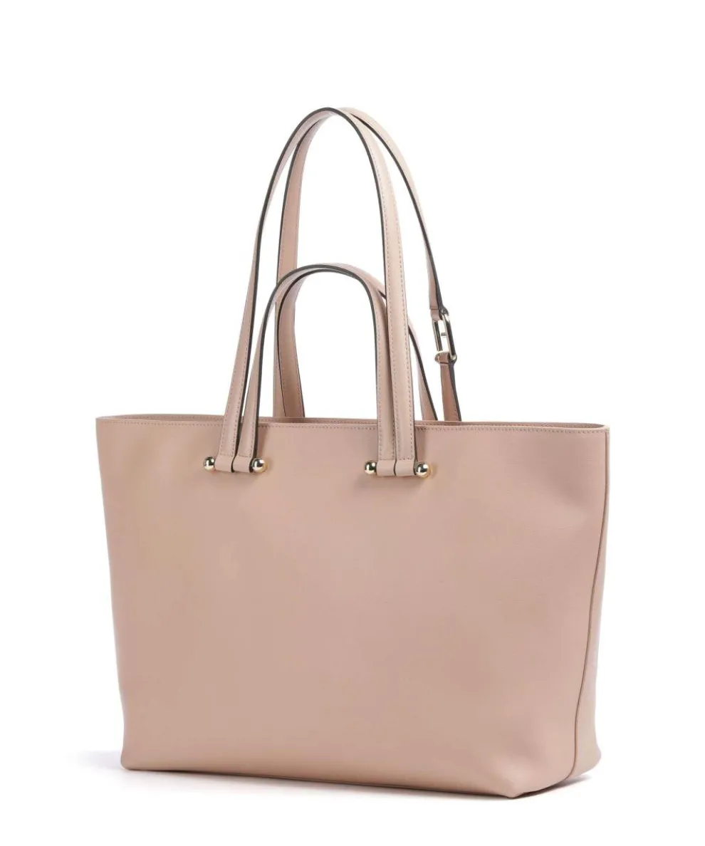 Duetto L Tote bag fine grain leather antique pink