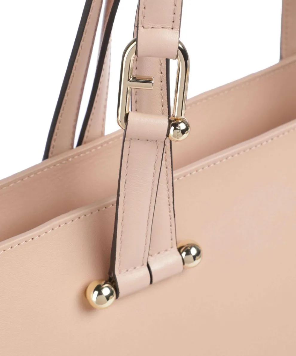 Duetto L Tote bag fine grain leather antique pink
