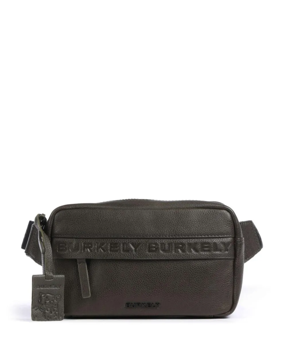 Minimal Mason Crossbody bag grained leather olive-green