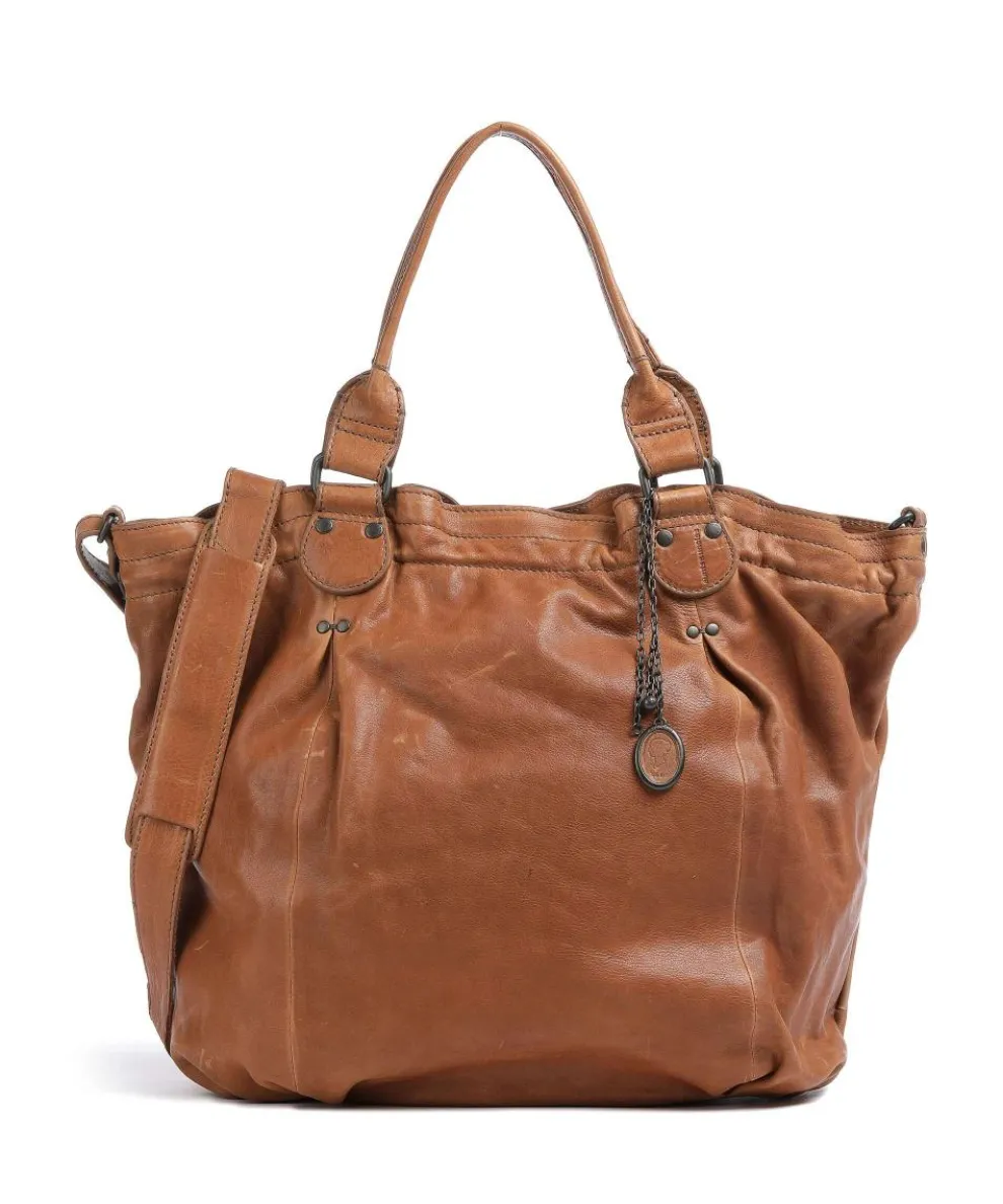 Coffee Klatsch Susan Tote bag grained leather brown
