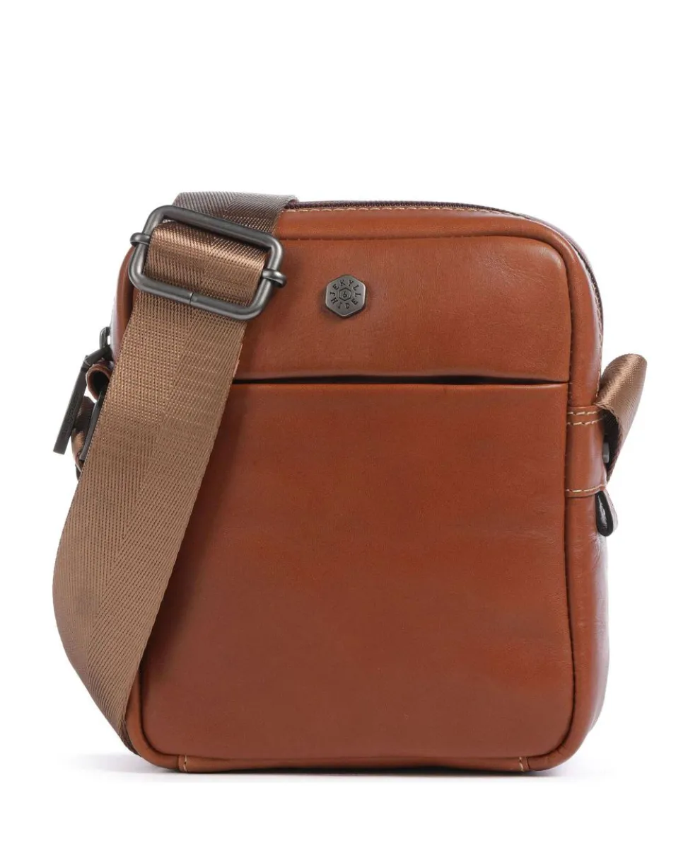 Montana Crossbody bag fine grain cow leather tan