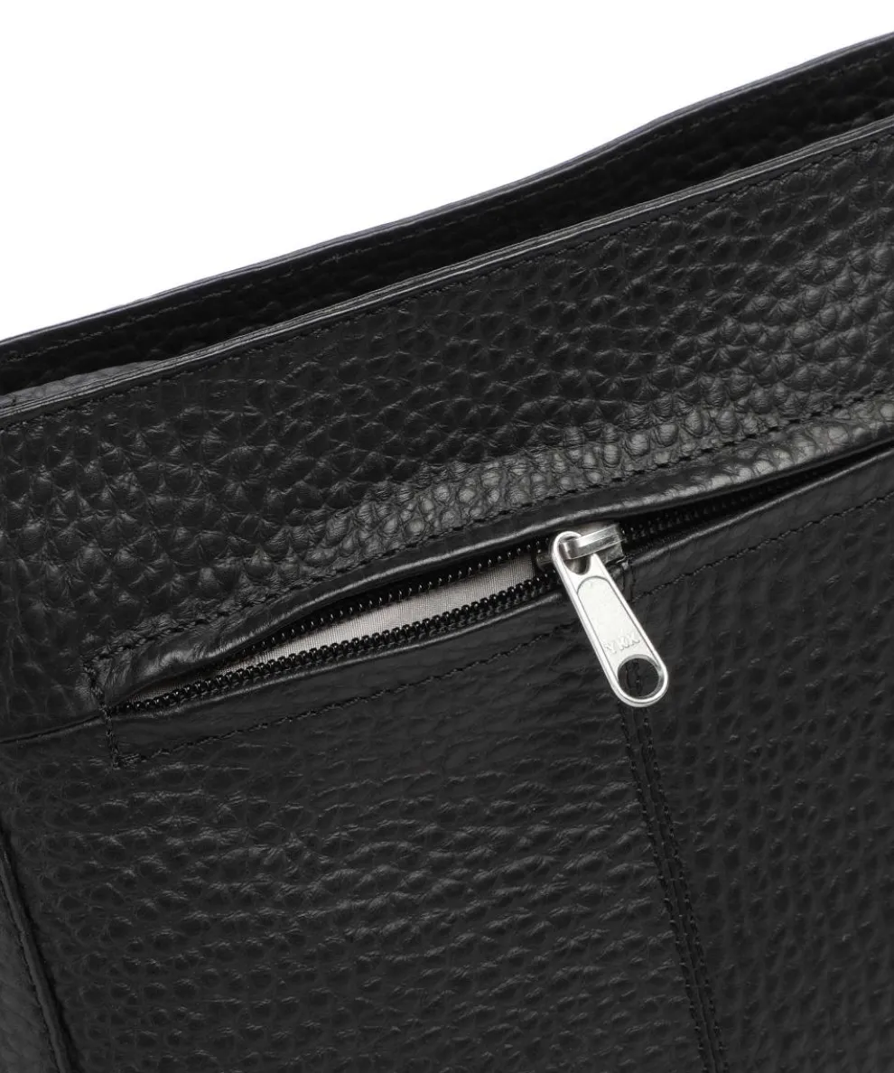 Hirsch Crossbody bag grained leather black