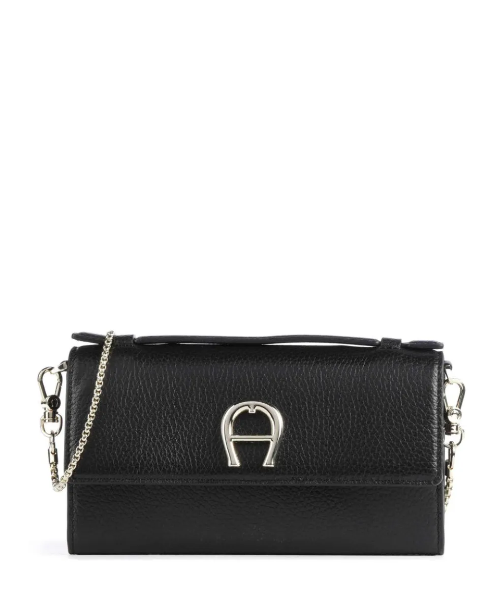 Fashion Crossbody bag grained cow leather black