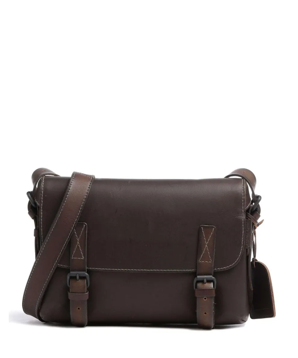 Good Old Friends Peacemaker Messenger bag buffalo leather dark brown