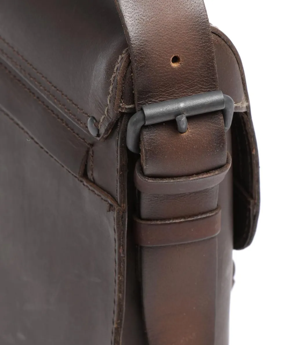 Good Old Friends Peacemaker Messenger bag buffalo leather dark brown
