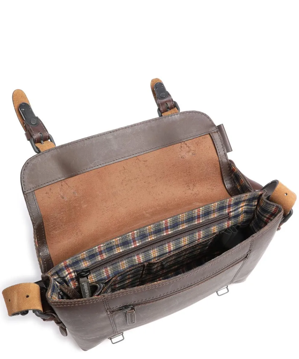 Good Old Friends Peacemaker Messenger bag buffalo leather dark brown