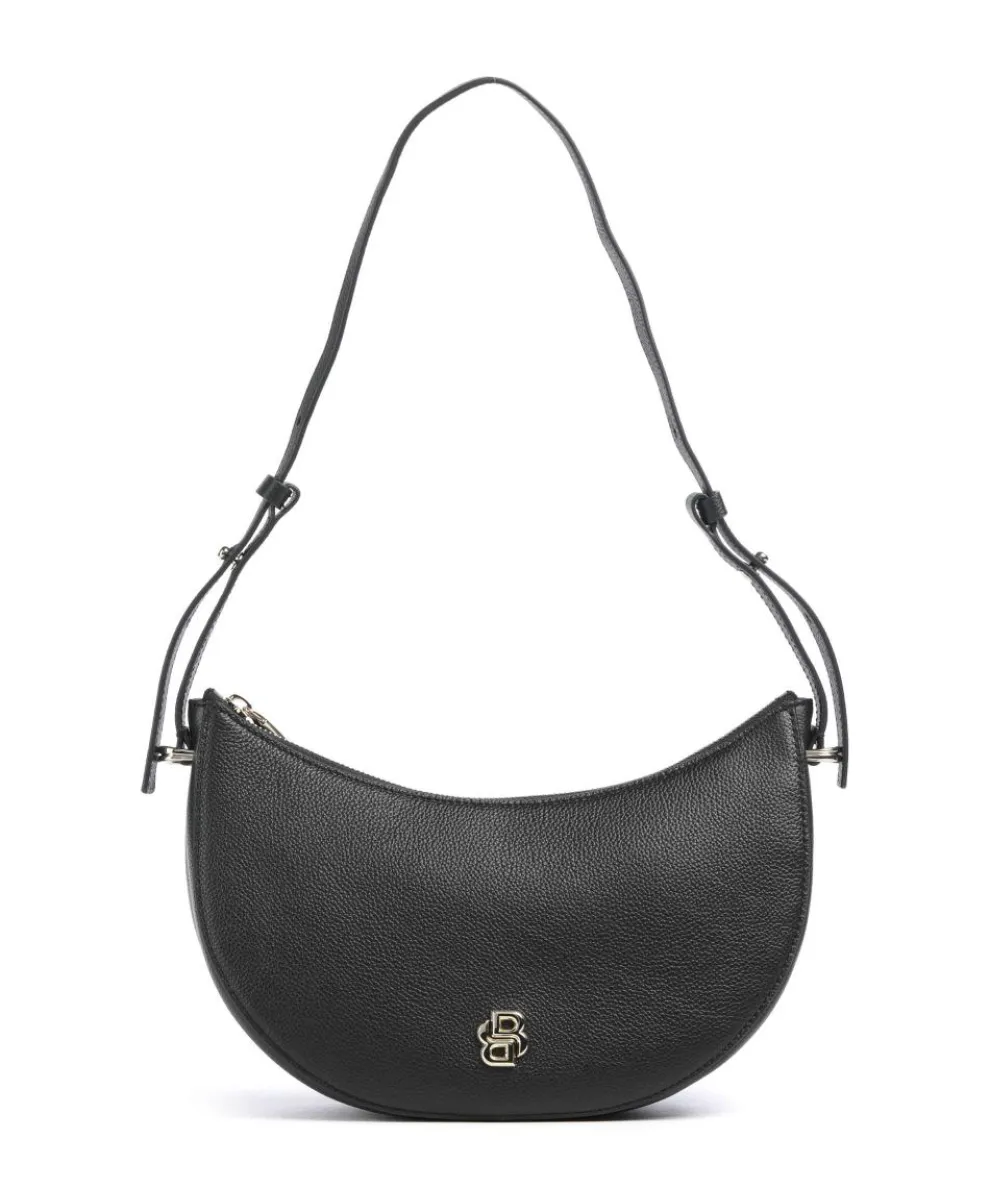 B Icon Shoulder bag grained cow leather black