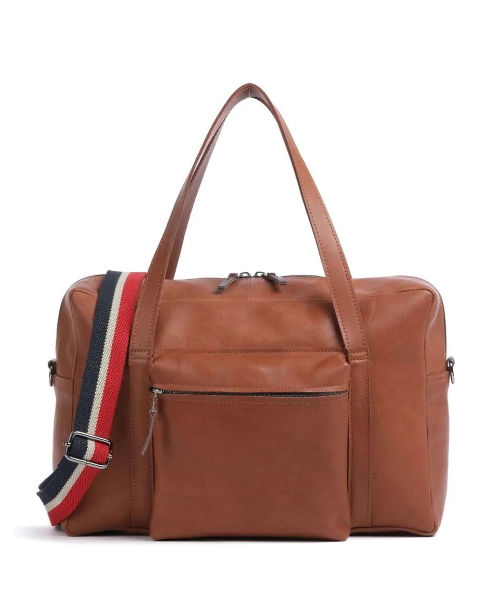Bague M Tote bag fine grain cow leather cognac