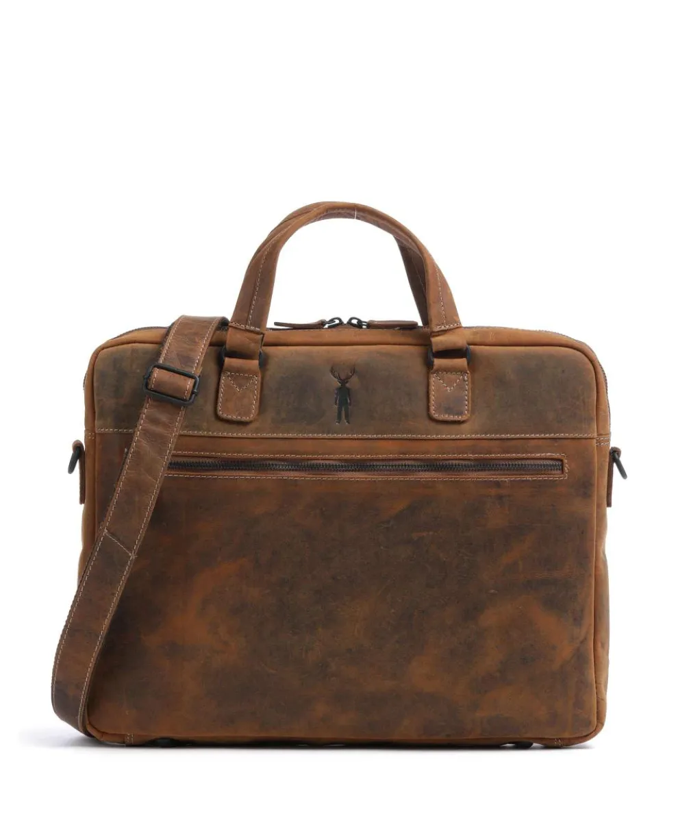 Baltimore 8 Briefcase 14″ leather cognac