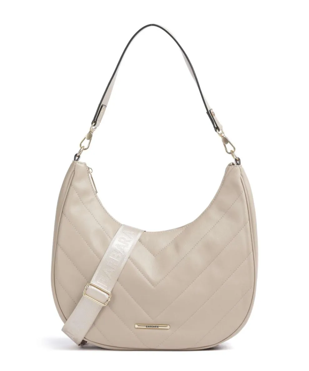 Barbara Cozy Hobo bag imitation leather sand