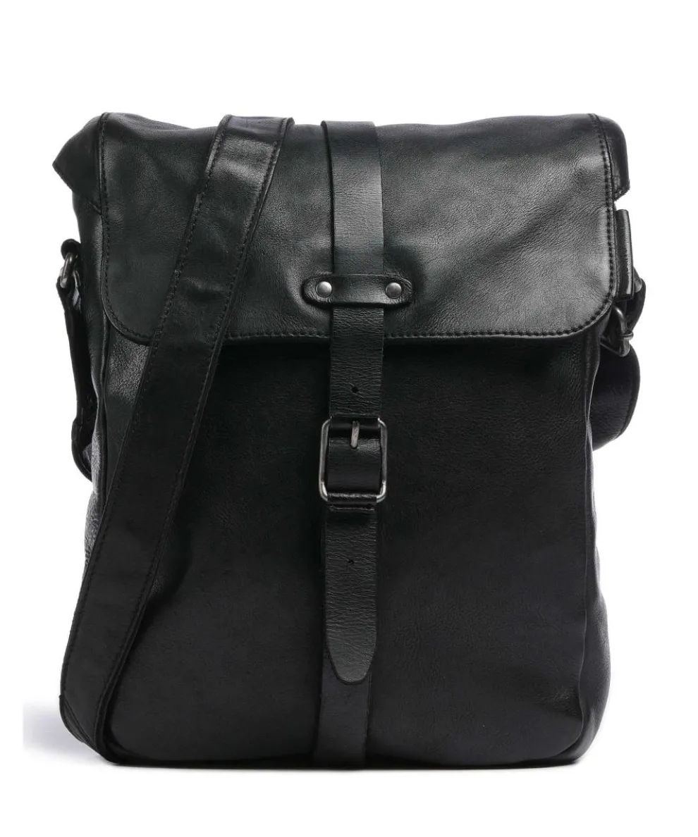 Barbershop Verdi Crossbody bag grained leather black