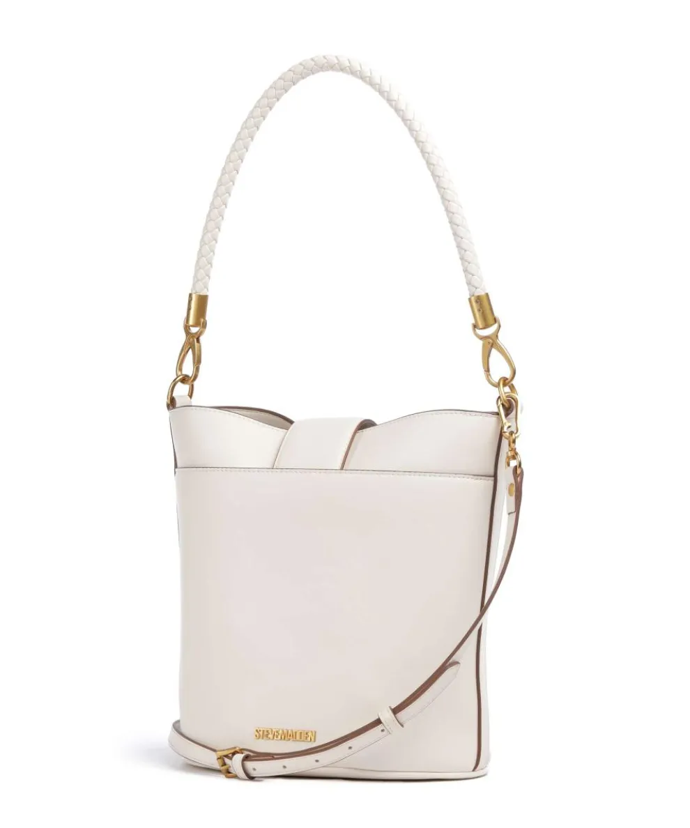BARRIE Bucket bag imitation leather ivory