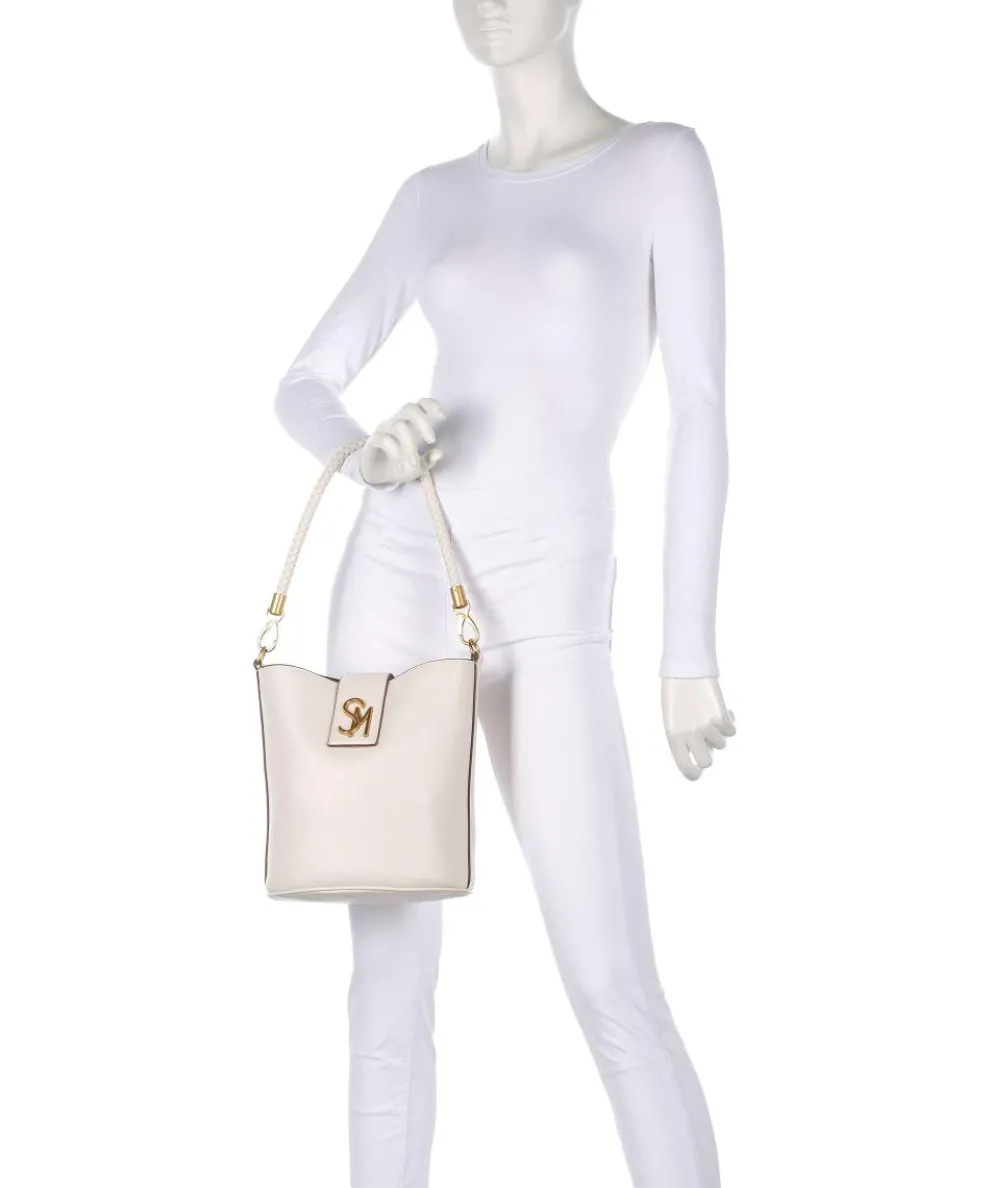 BARRIE Bucket bag imitation leather ivory