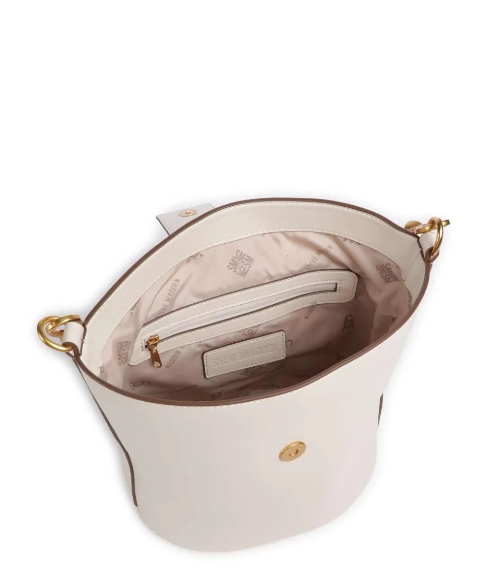 BARRIE Bucket bag imitation leather ivory