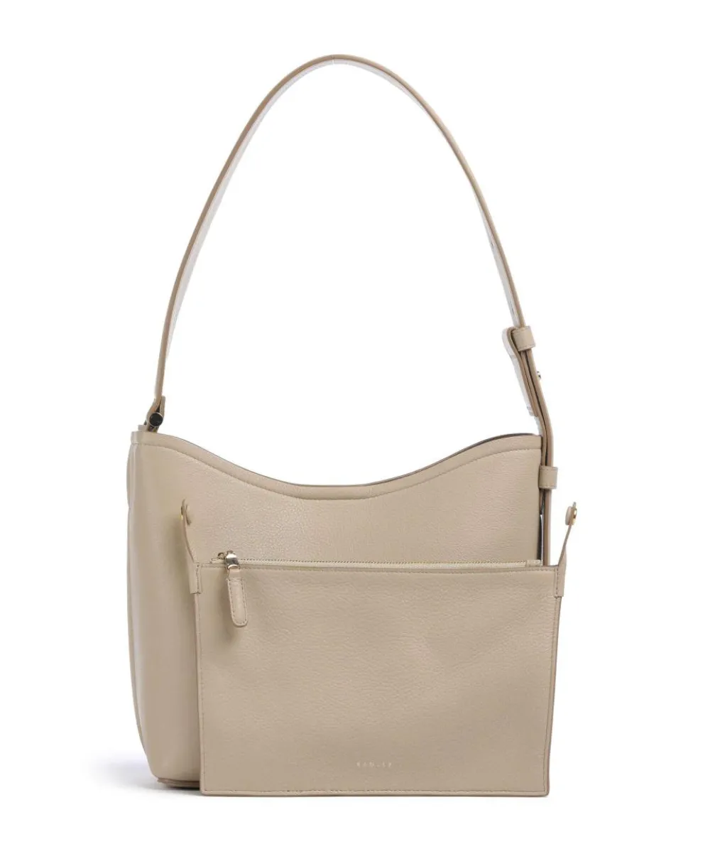 Bathurst Mews Hobo bag grained cow leather beige