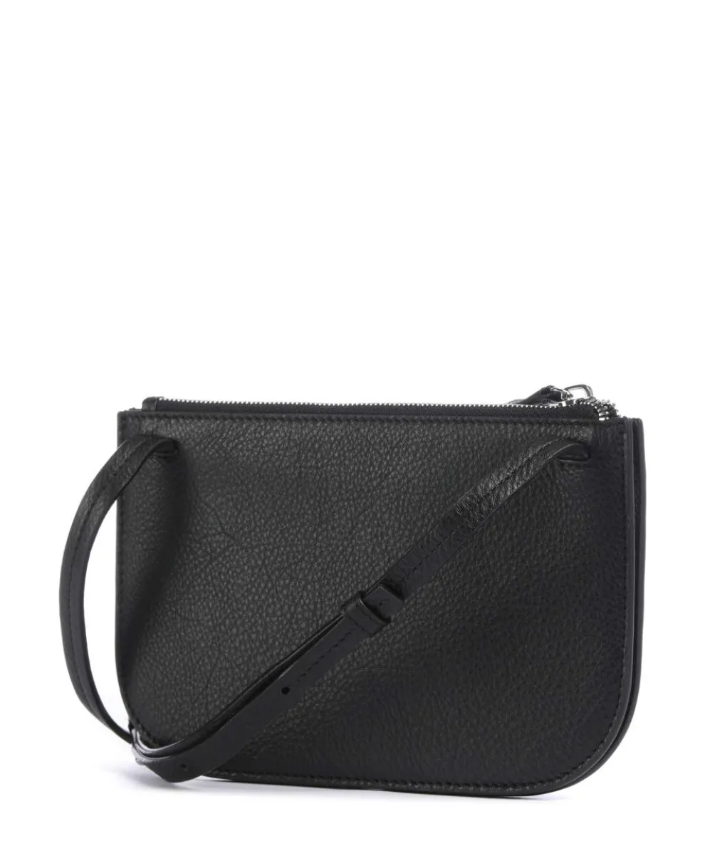 Fenja Crossbody bag grained cow leather black
