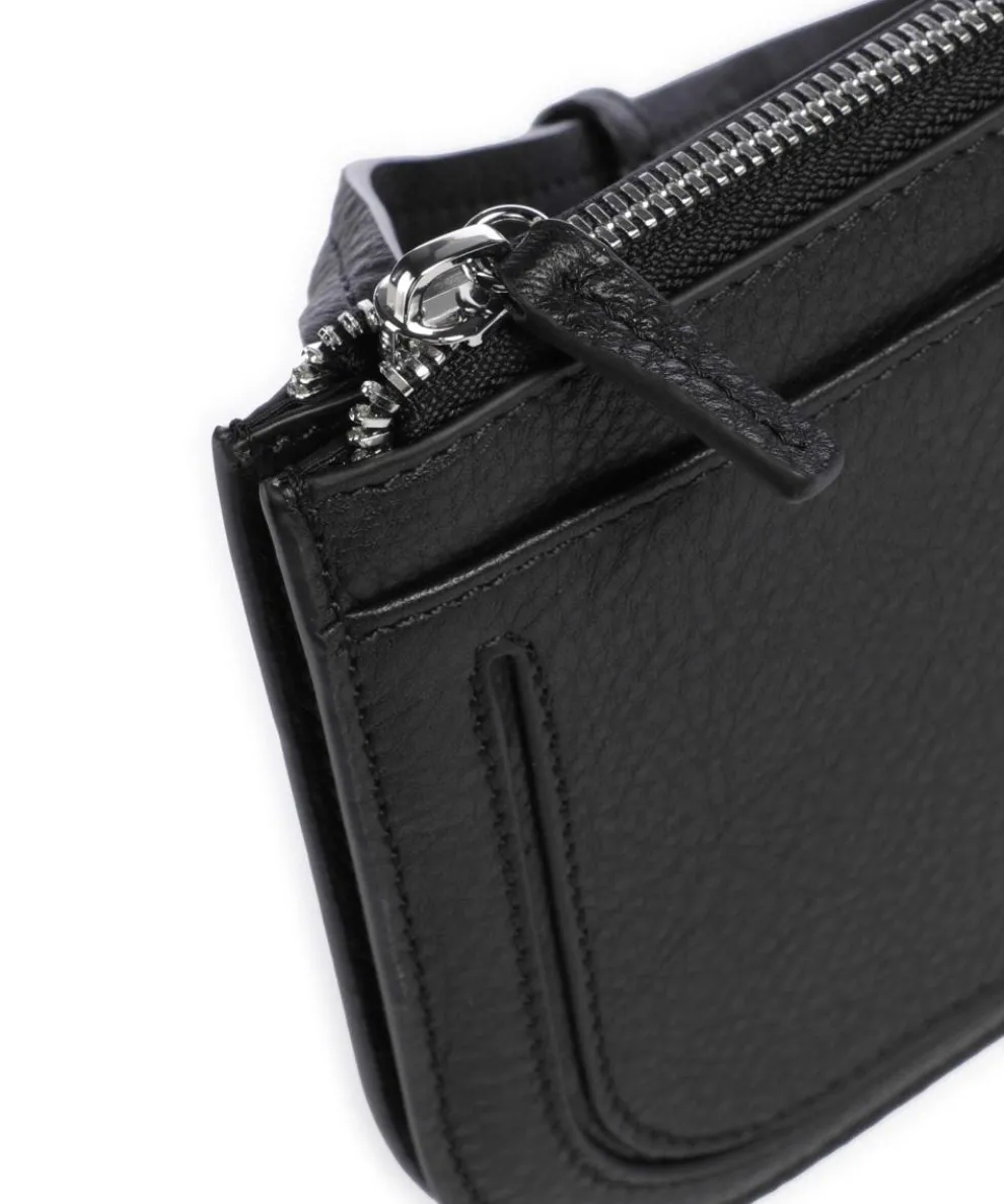 Fenja Crossbody bag grained cow leather black