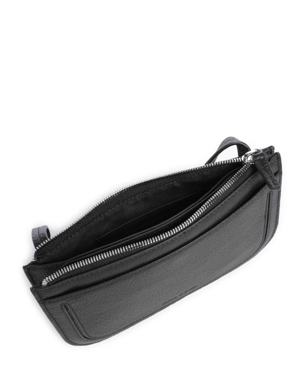Fenja Crossbody bag grained cow leather black