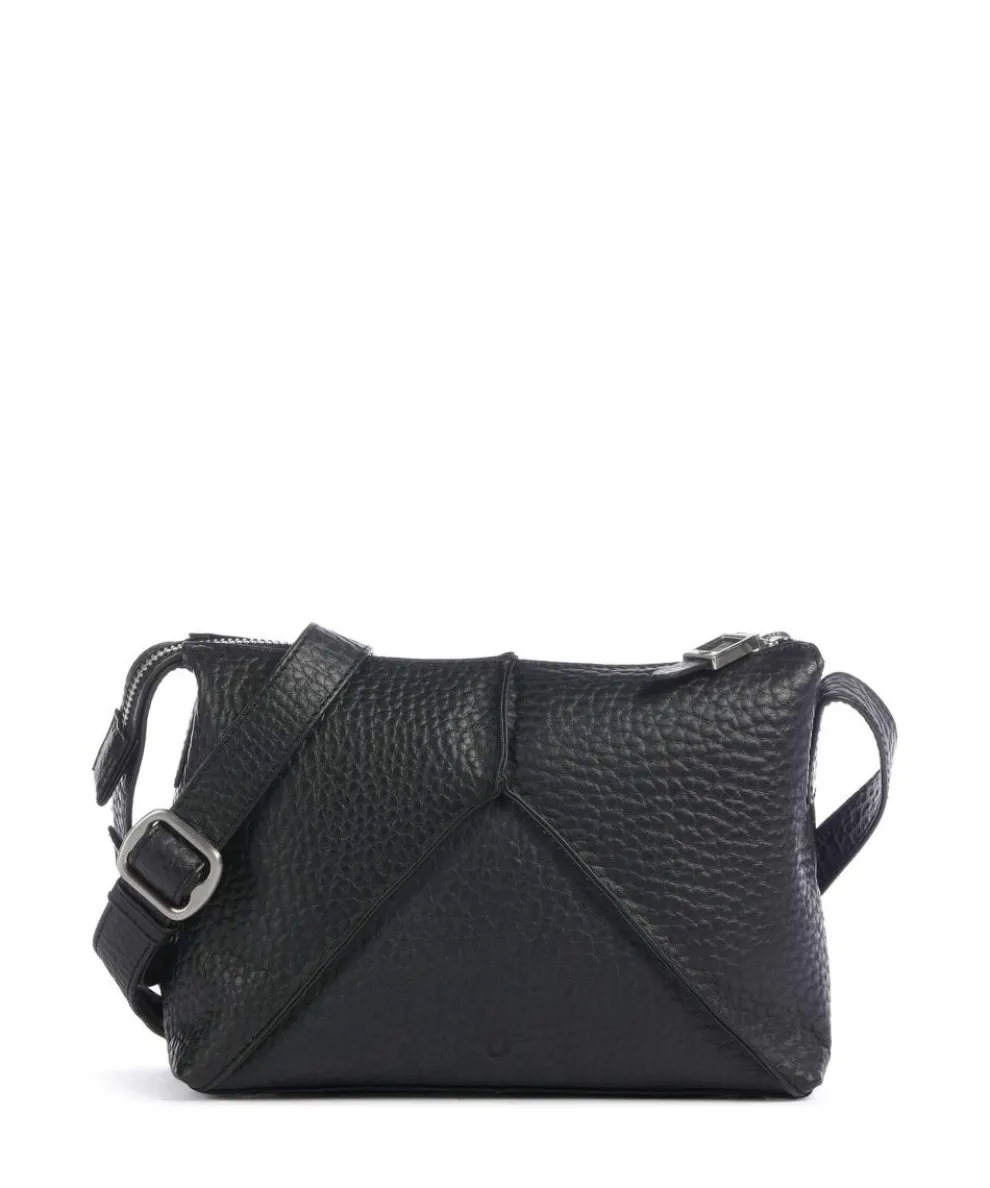Hirsch Maud Crossbody bag grained leather black