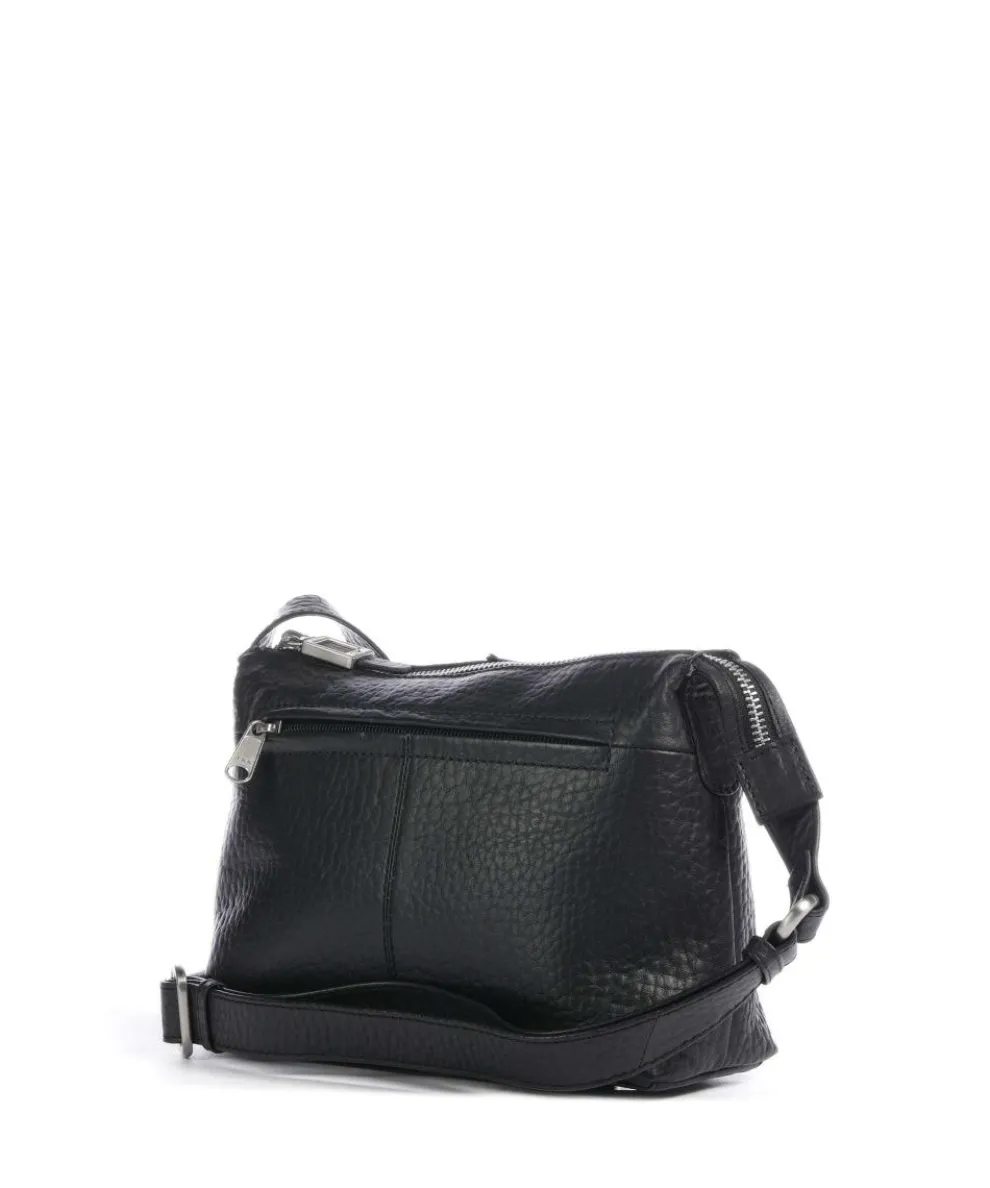 Hirsch Maud Crossbody bag grained leather black