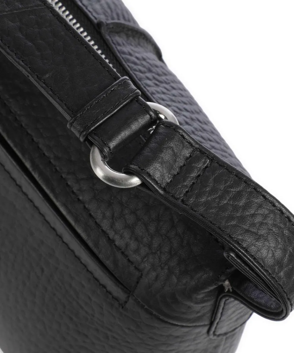 Hirsch Maud Crossbody bag grained leather black