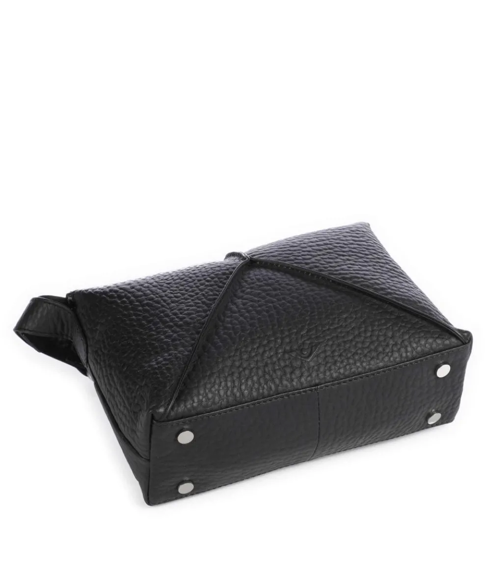 Hirsch Maud Crossbody bag grained leather black