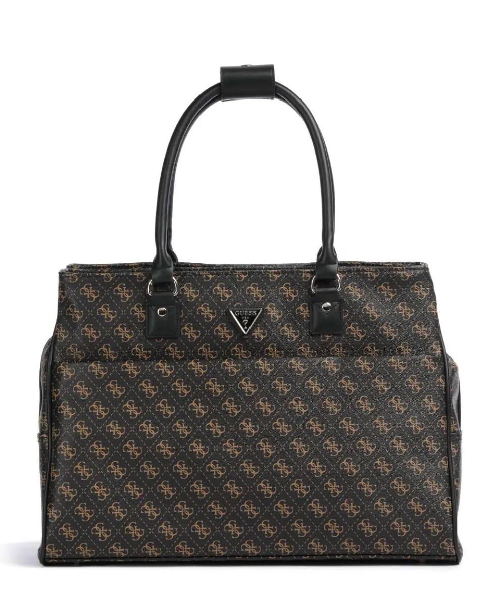 Jesco Tote bag 16″ imitation leather dark brown