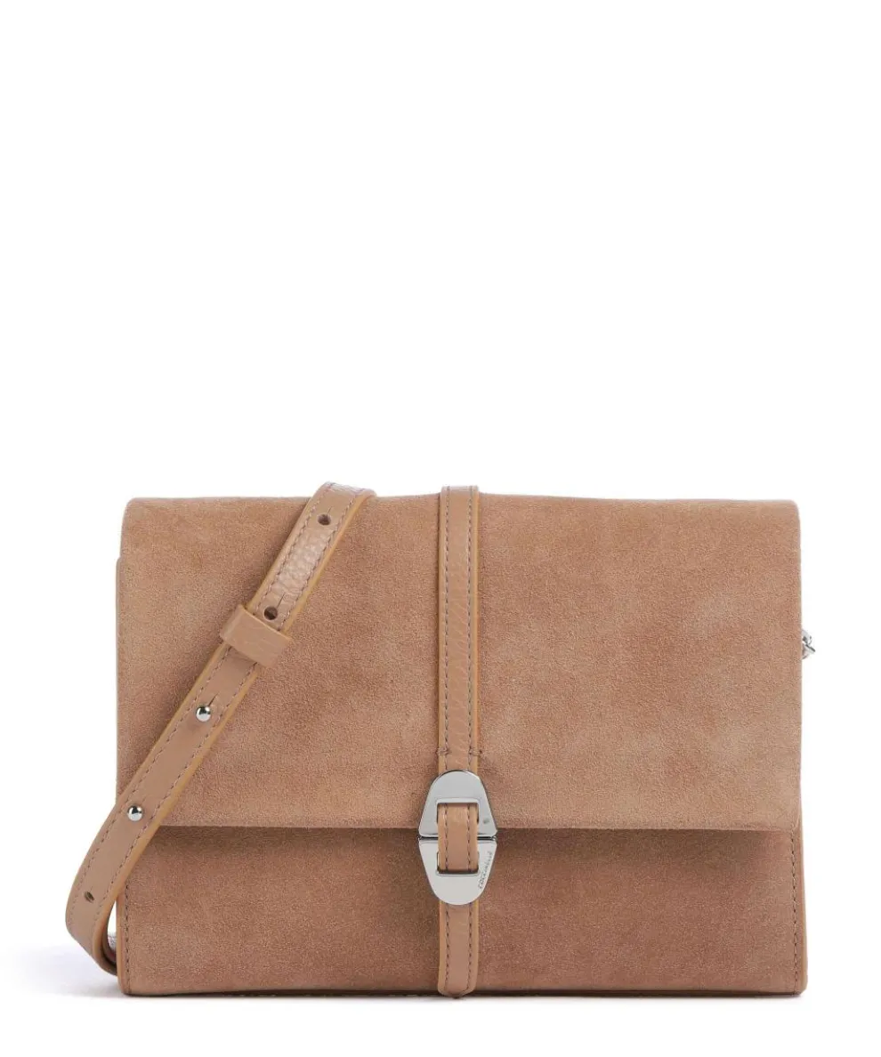 Dorian Suede Crossbody bag brushed cow leather light brown