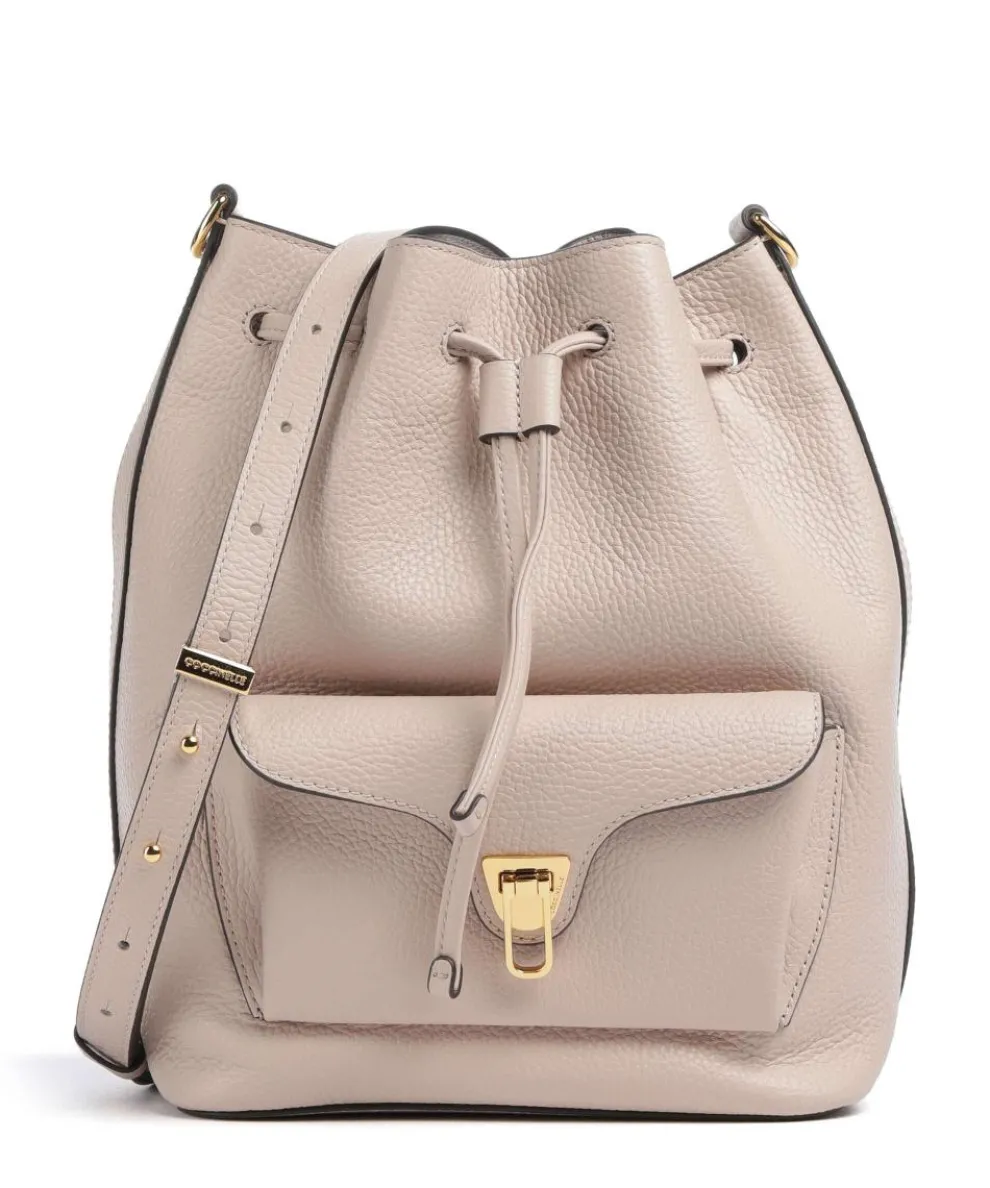 Beat Generation Bucket bag grained cow leather beige