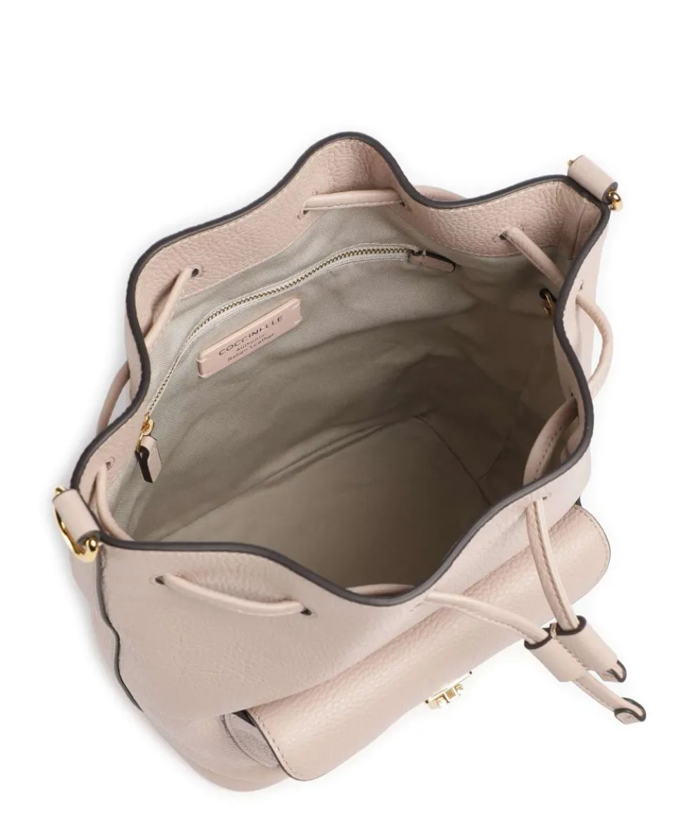 Beat Generation Bucket bag grained cow leather beige