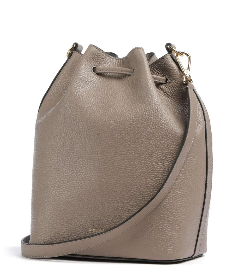 Beat Generation Bucket bag grained cow leather taupe
