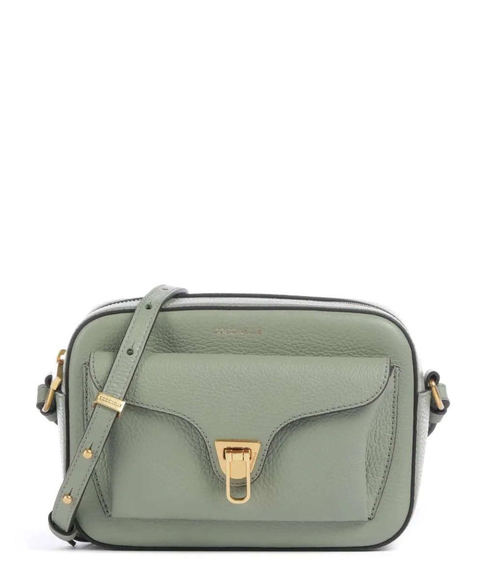 Beat Soft Crossbody bag grained cow leather greygreen