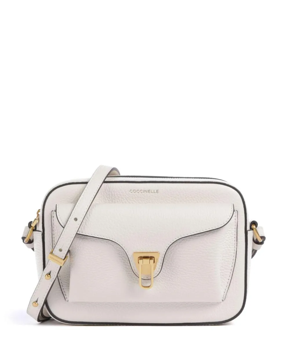 Beat Soft Crossbody bag grained cow leather white