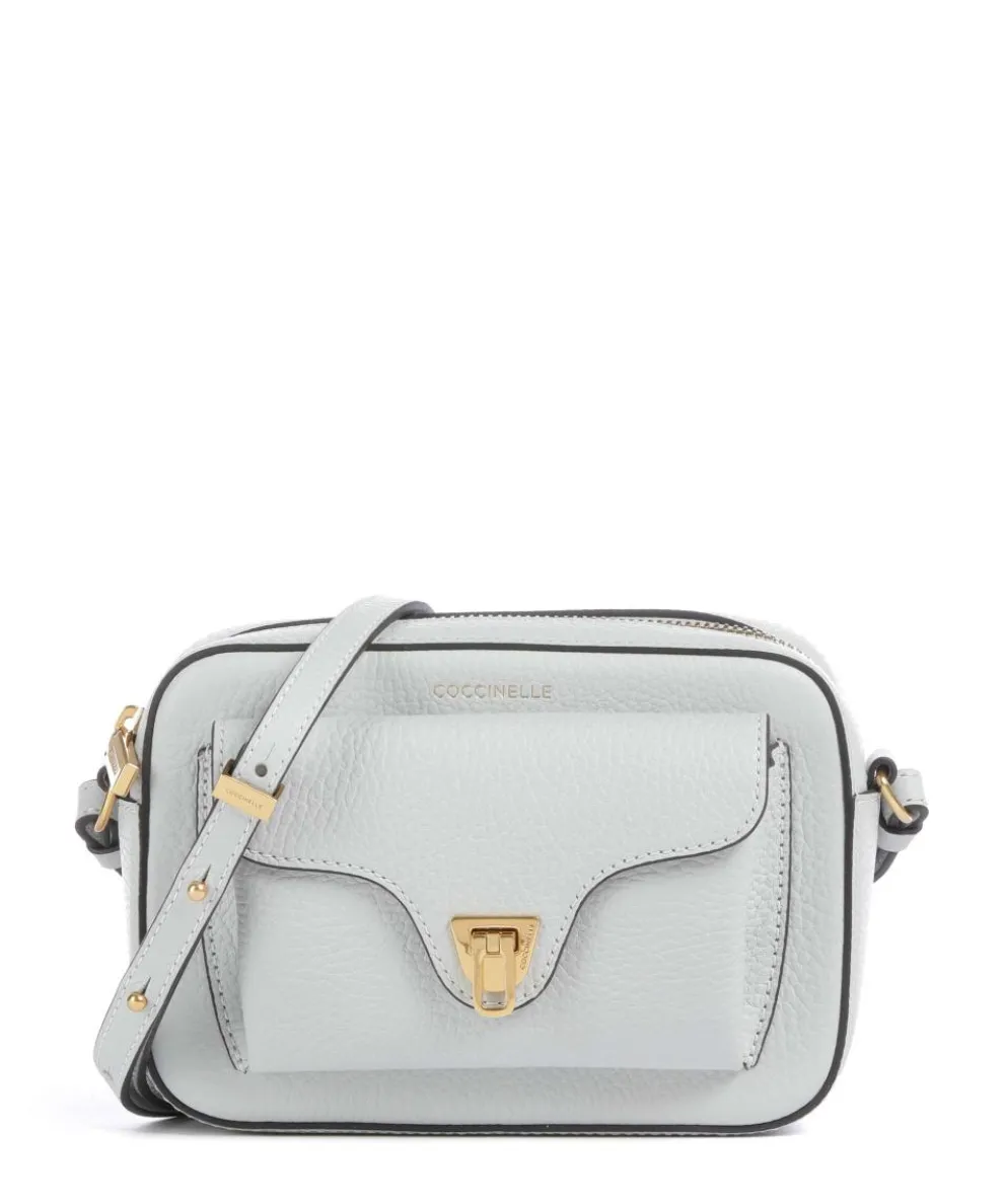 Beat Soft Crossbody bag grained leather light blue