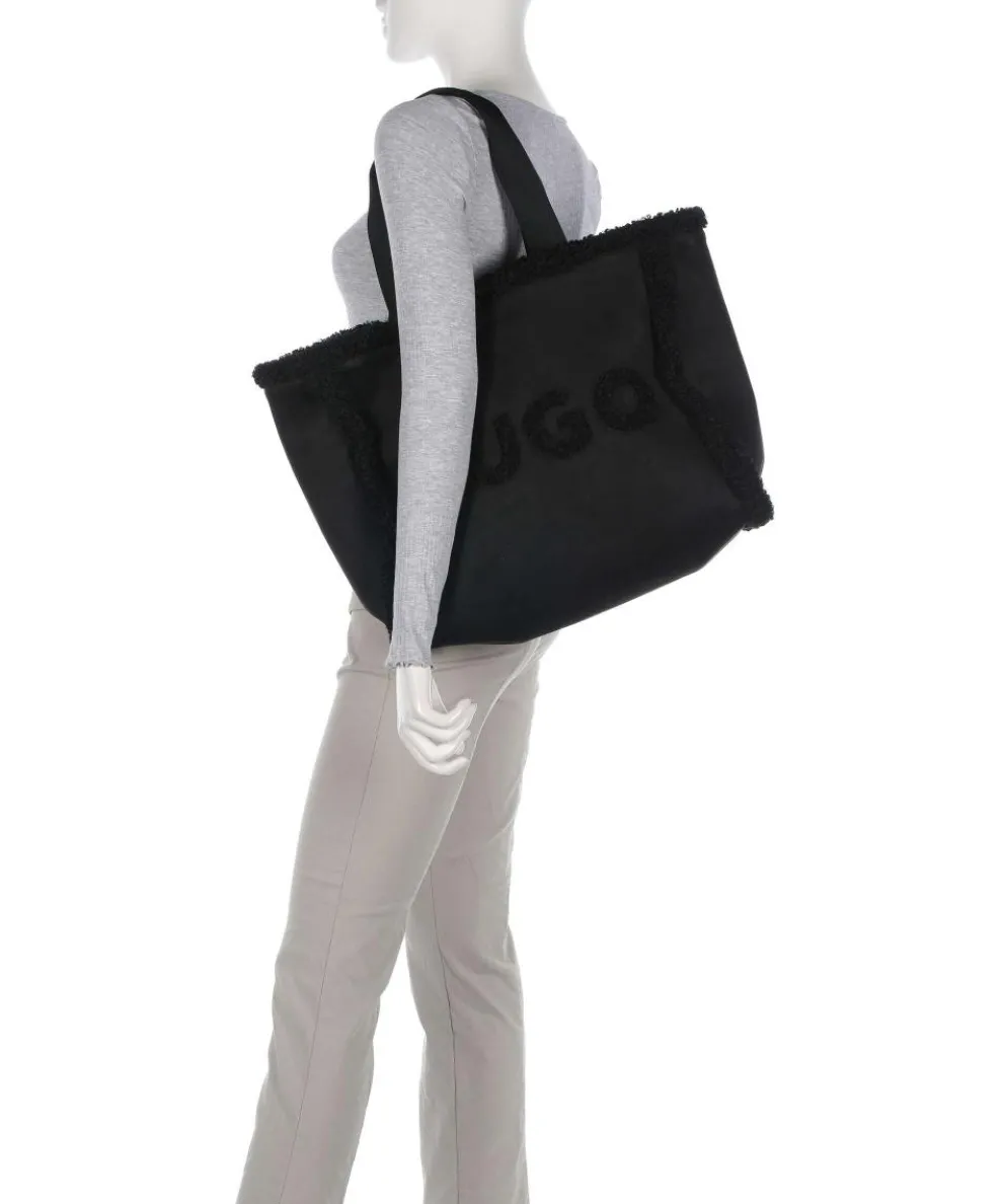 Becky Tote bag faux fur black